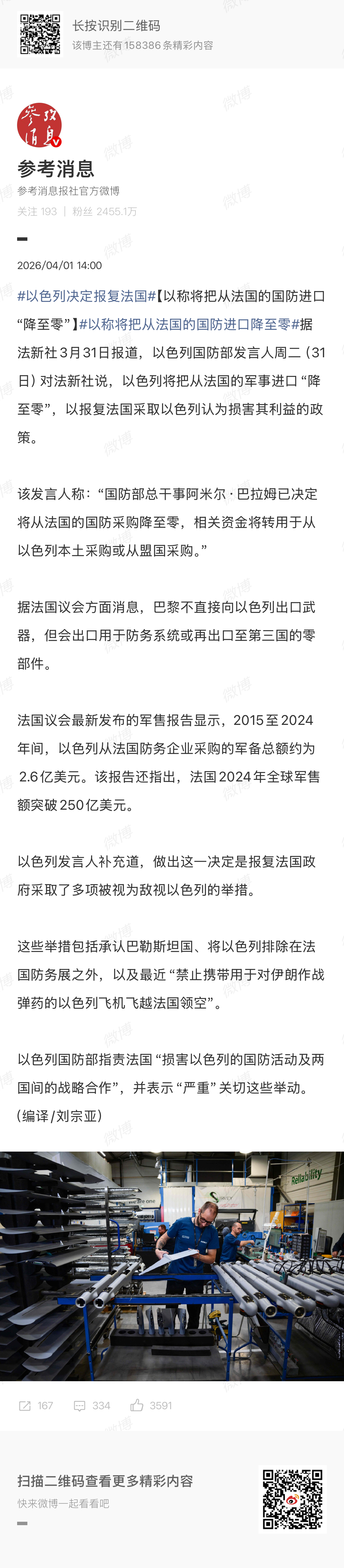 🔻马克龙：？🔻正在东地中海拦截伊朗导弹和无人机的、以戴高乐号为首的几乎全部法