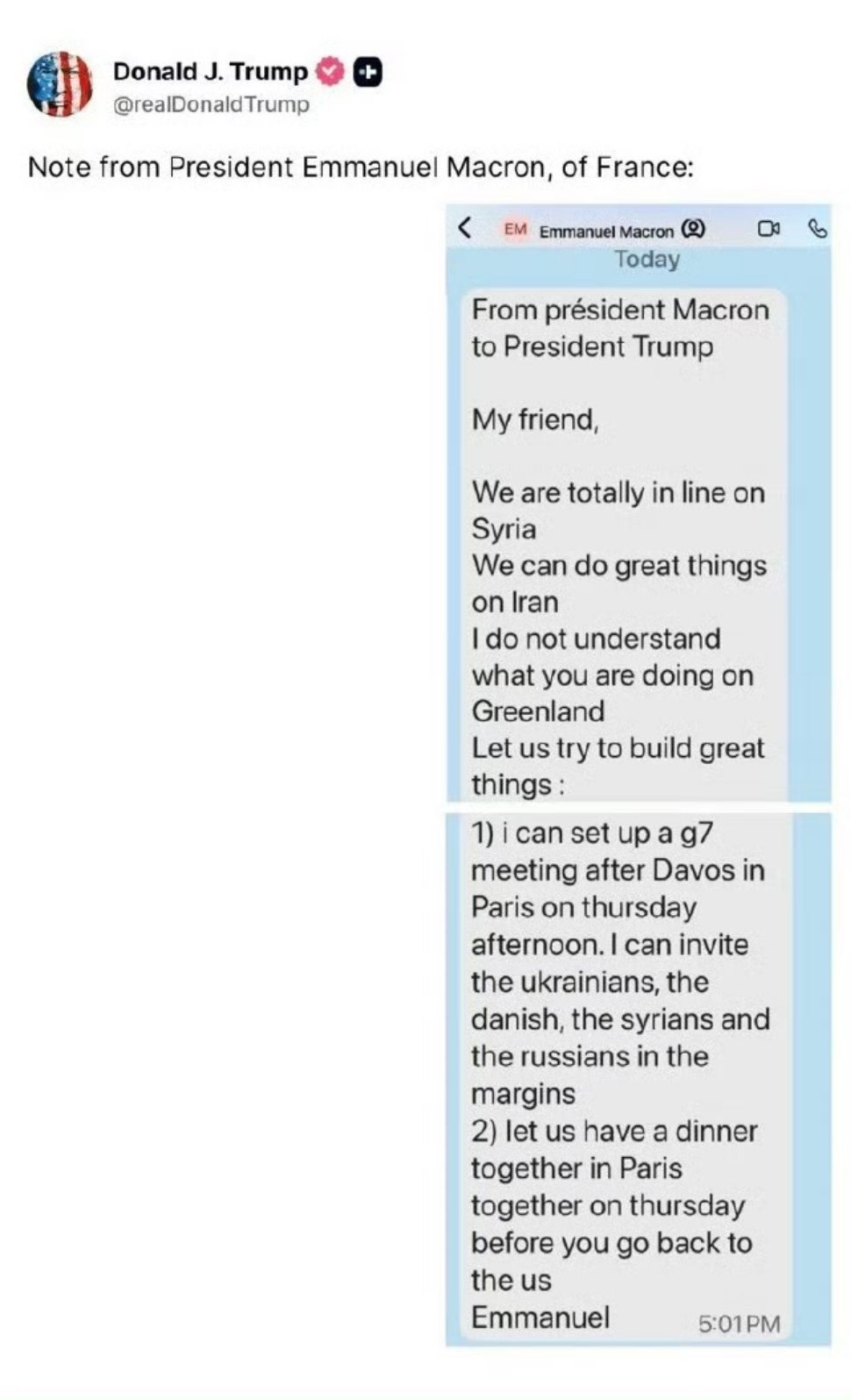 川普要拿格陵兰的时候小马上表说别盯着格陵兰他法愿意和你美一起去伊朗整大活结果哥们