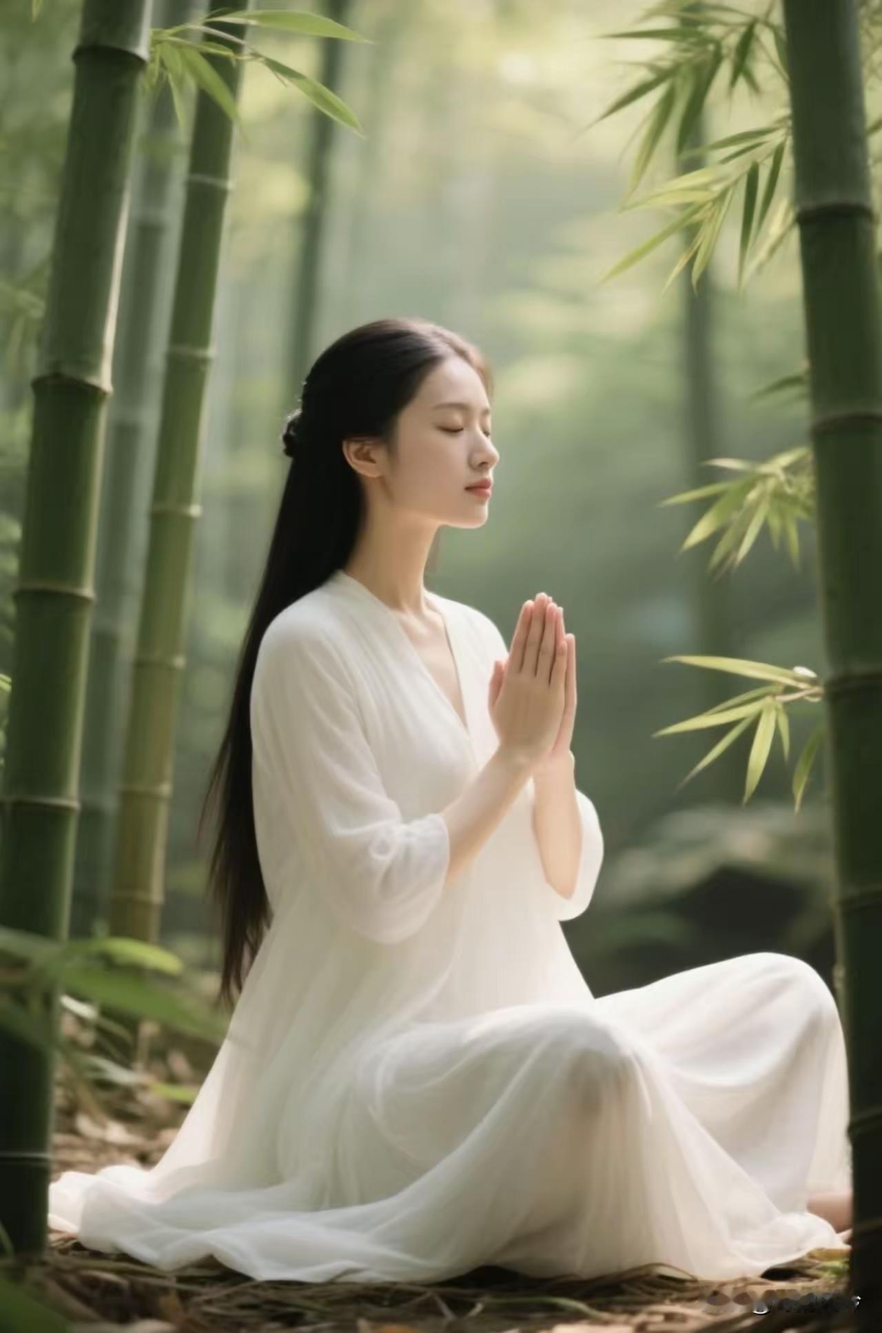 天净沙·禅居
翠竹风拂素堂，
澄心坐忘炎凉，
俗虑尘烦尽放。
青灯黄卷，
一帘禅