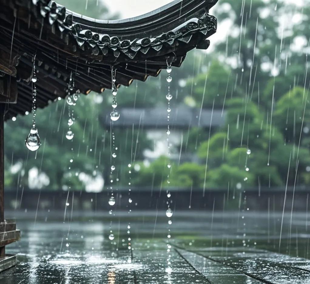 清晨，在一片静谧中醒来，入耳的是窗外细密的雨声。那雨丝像是被仙女不经意间洒下的银