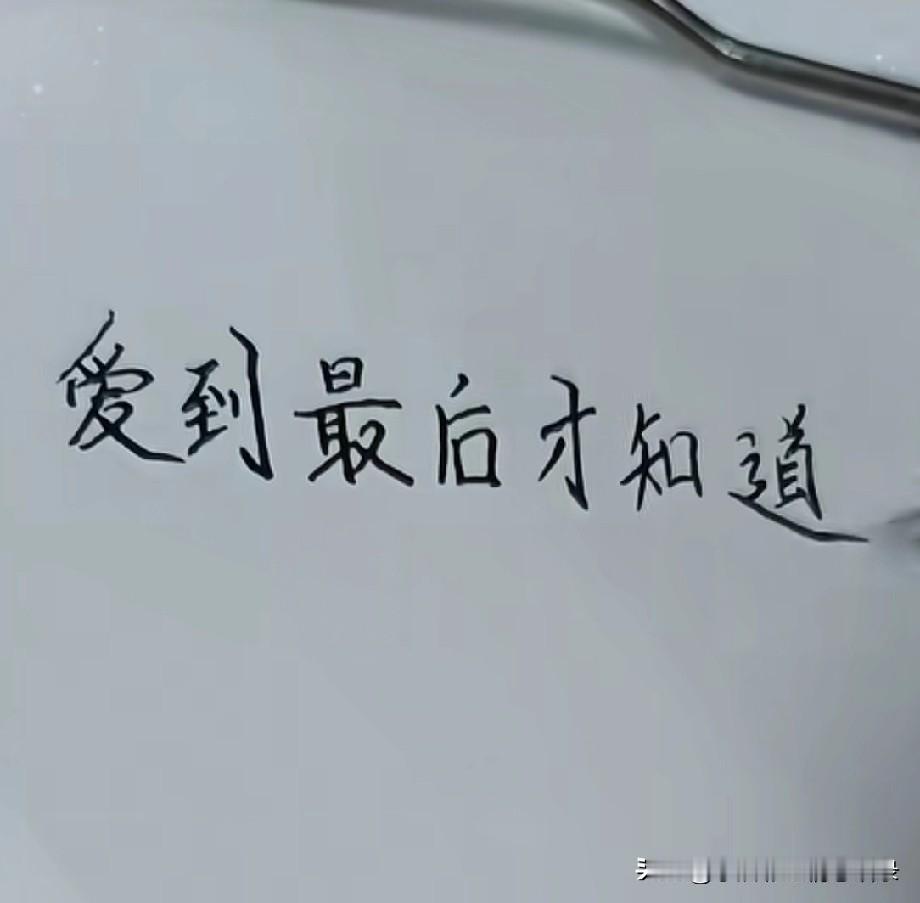 爱到最后才知道
有些故事
终有结局
各自奔赴新的人生
谢谢你
让我相信爱情
同时