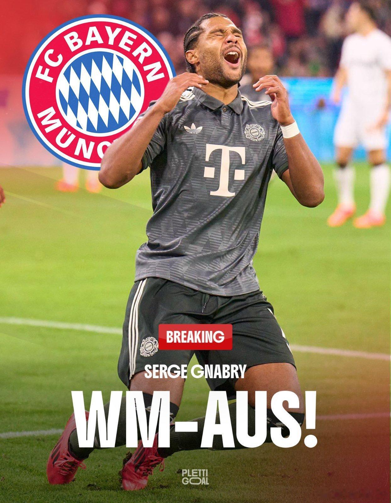 🚨❌ 突發 | 塞爾吉·格納布里在遭遇嚴重傷病（右大腿內收肌撕裂）後，已確認將