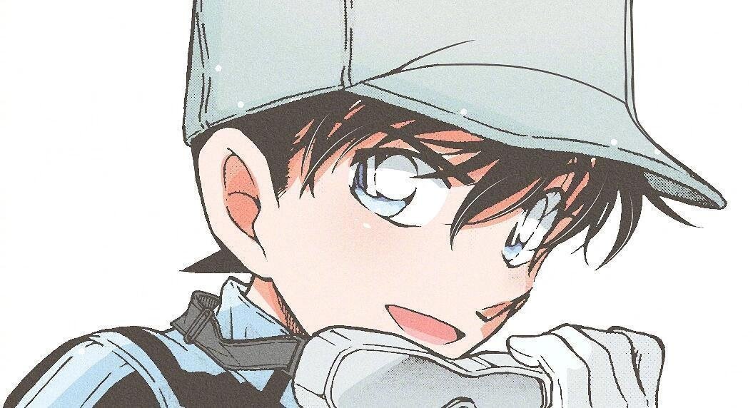 名侦探柯南穿着滑雪服的新一真的好帅哇.工藤新一