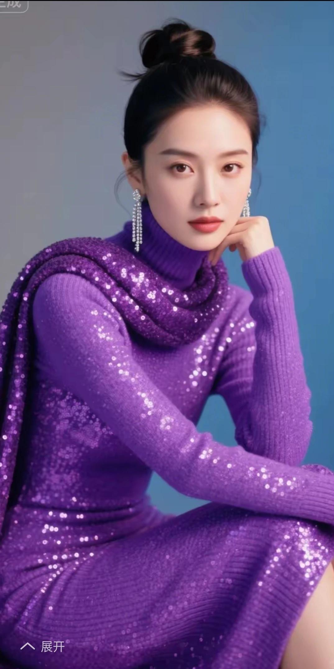 一袭裙装雅韵生，
百媚千娇显风情。