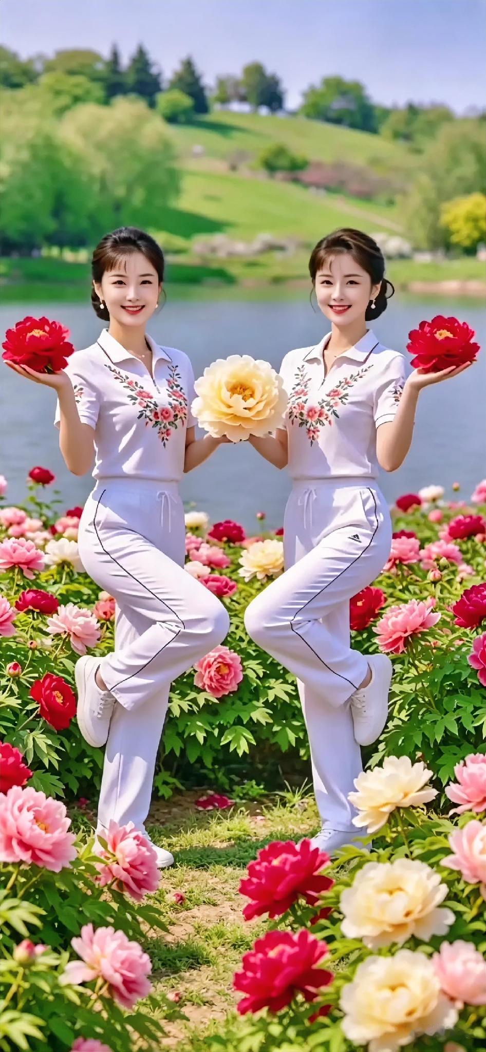 光影交错间，她的笑靥如花绽放，艺术照里的她，美得让人心动。

这不仅仅是一张照片