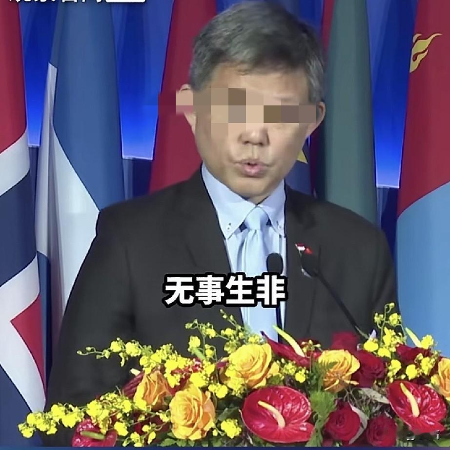 香山论坛，新加坡代表团演讲者，该国防长的一段发言，简直就是在班门弄斧，搞错了对象
