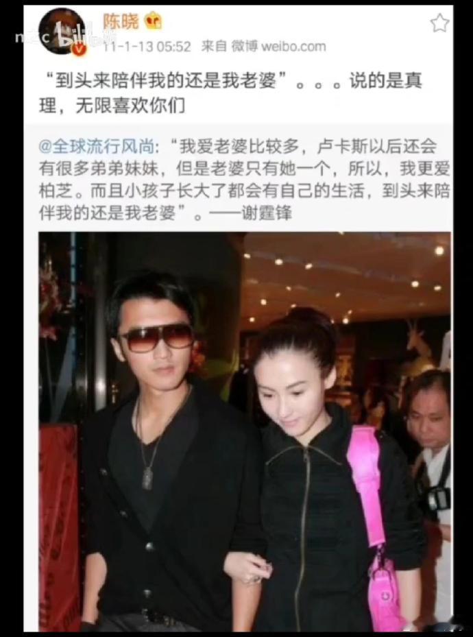 娱乐圈到底有多少明星是谢霆锋张柏芝的CP粉啊？顶流帅哥➕神颜美女，影帝➕影后确实