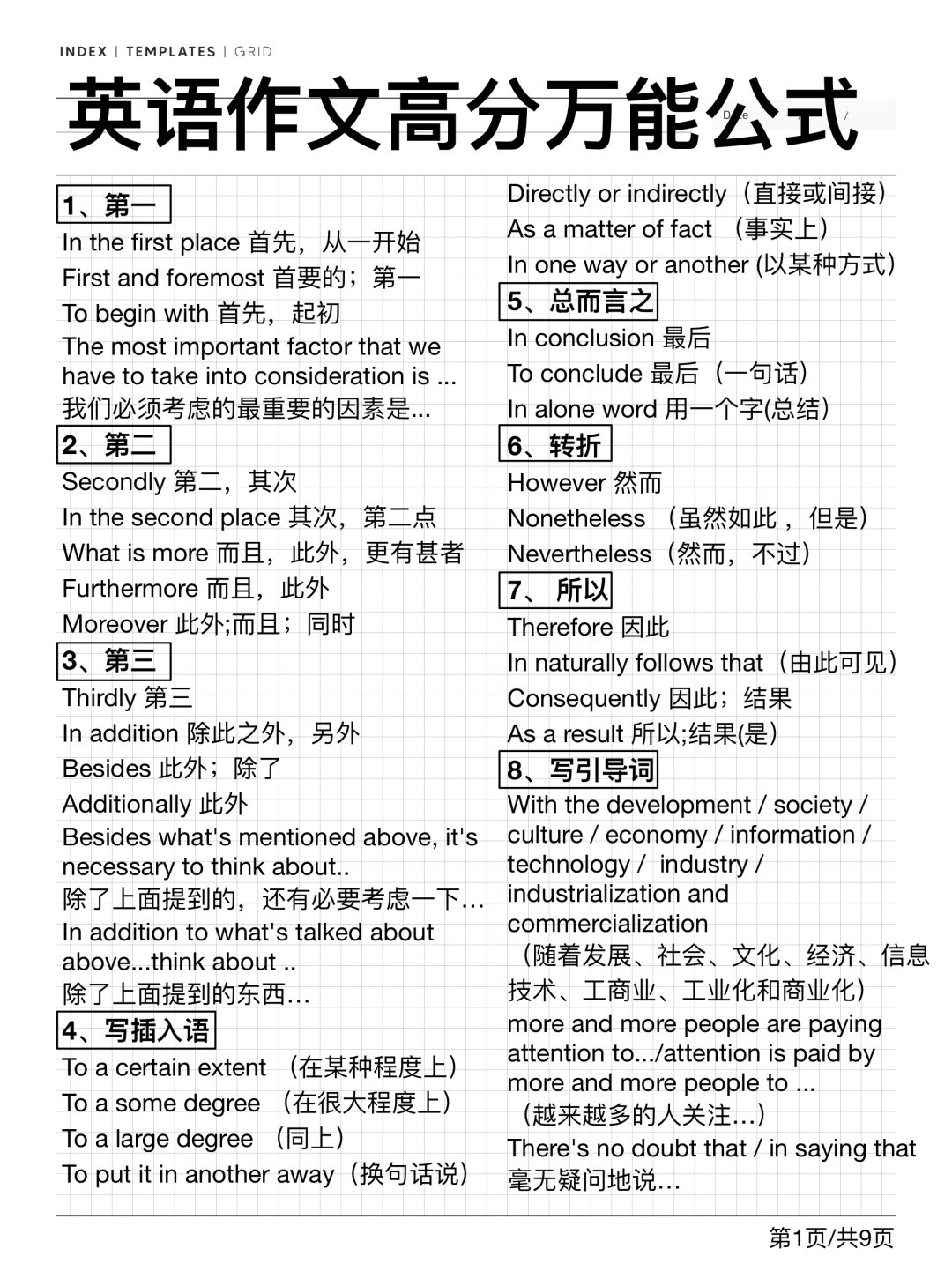 拿下英语写作！直接套用惊艳阅卷老师！妙啊