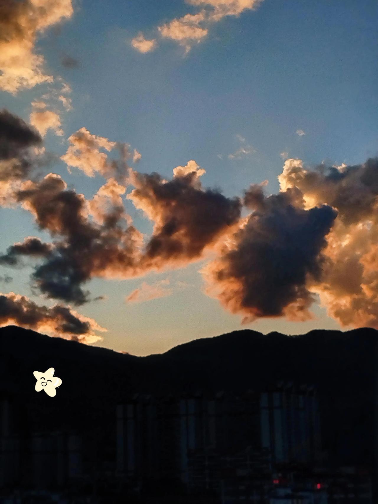 发张你手机里最美的夕阳照可以吗这世界