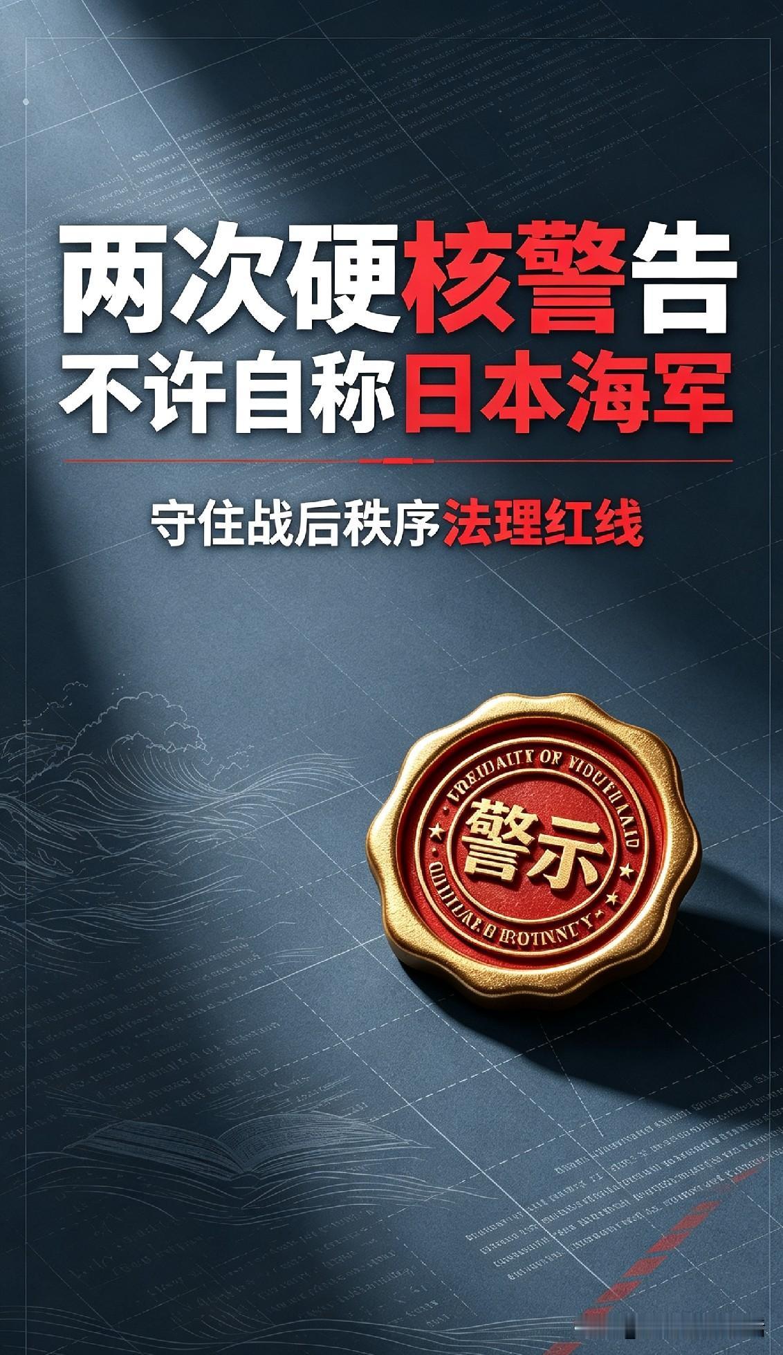 警告⚠️
两次强硬警告！严禁自称日本海军
坚守战后秩序法理红线
近期，中俄编队于