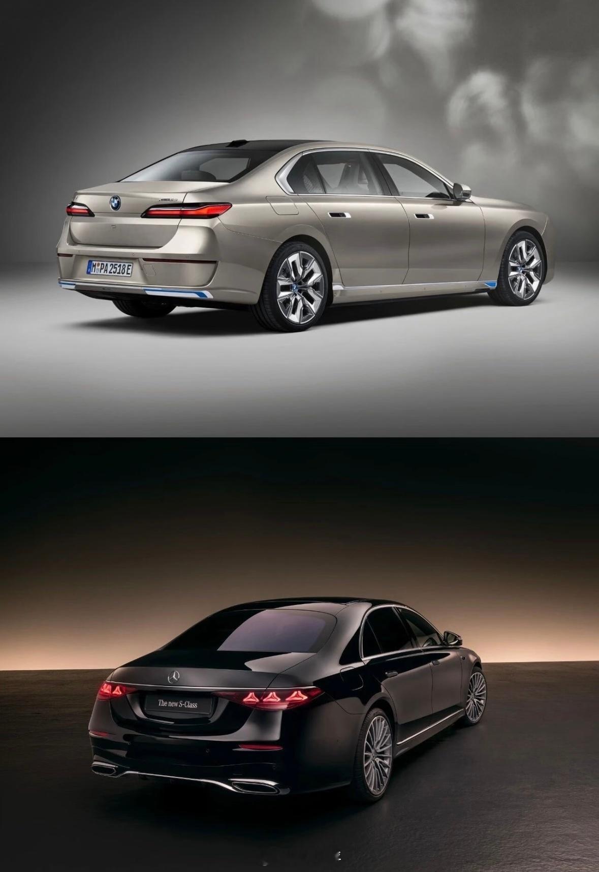 全新宝马7系对比全新奔驰S级，就设计高级感这块，谁赢了？