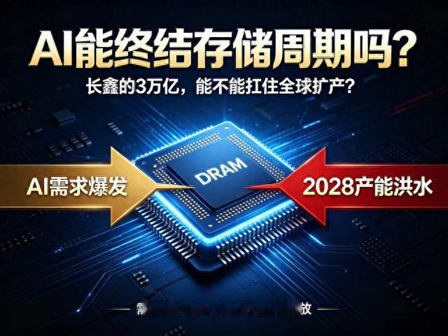 AI海量存储需求叠加国产保护，真的能终结DRAM数十年强周期魔咒？