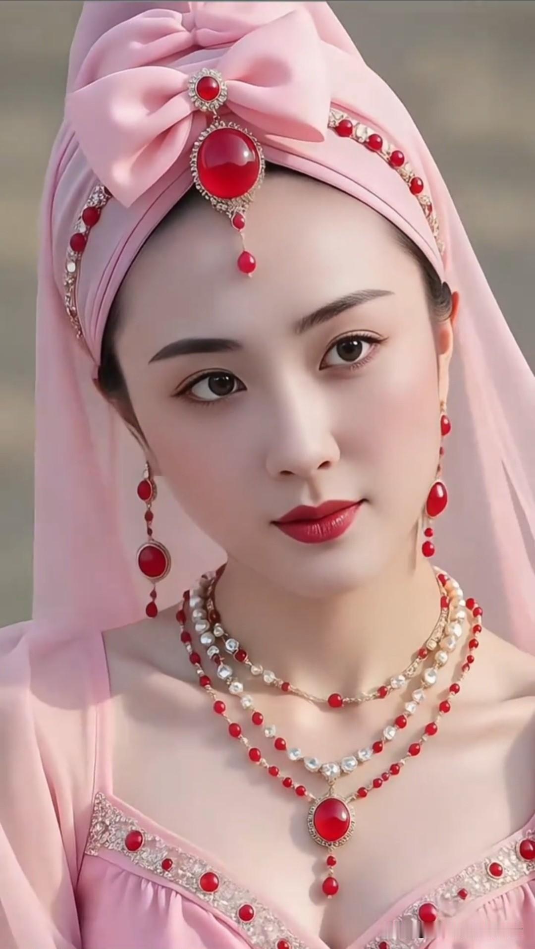 付艺伟版苏妲己，嫣然巧笑间，似将人勾入那殷商绮梦。她眉眼含情，顾盼生姿，将妲己的