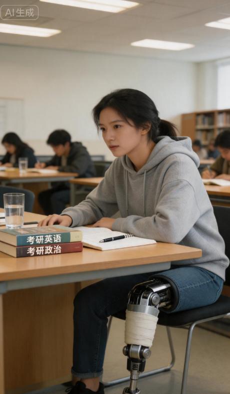 太让人动容！6月7日河南驻马店上蔡县18岁女孩秦小佩走进高考考场。去年3月，她为
