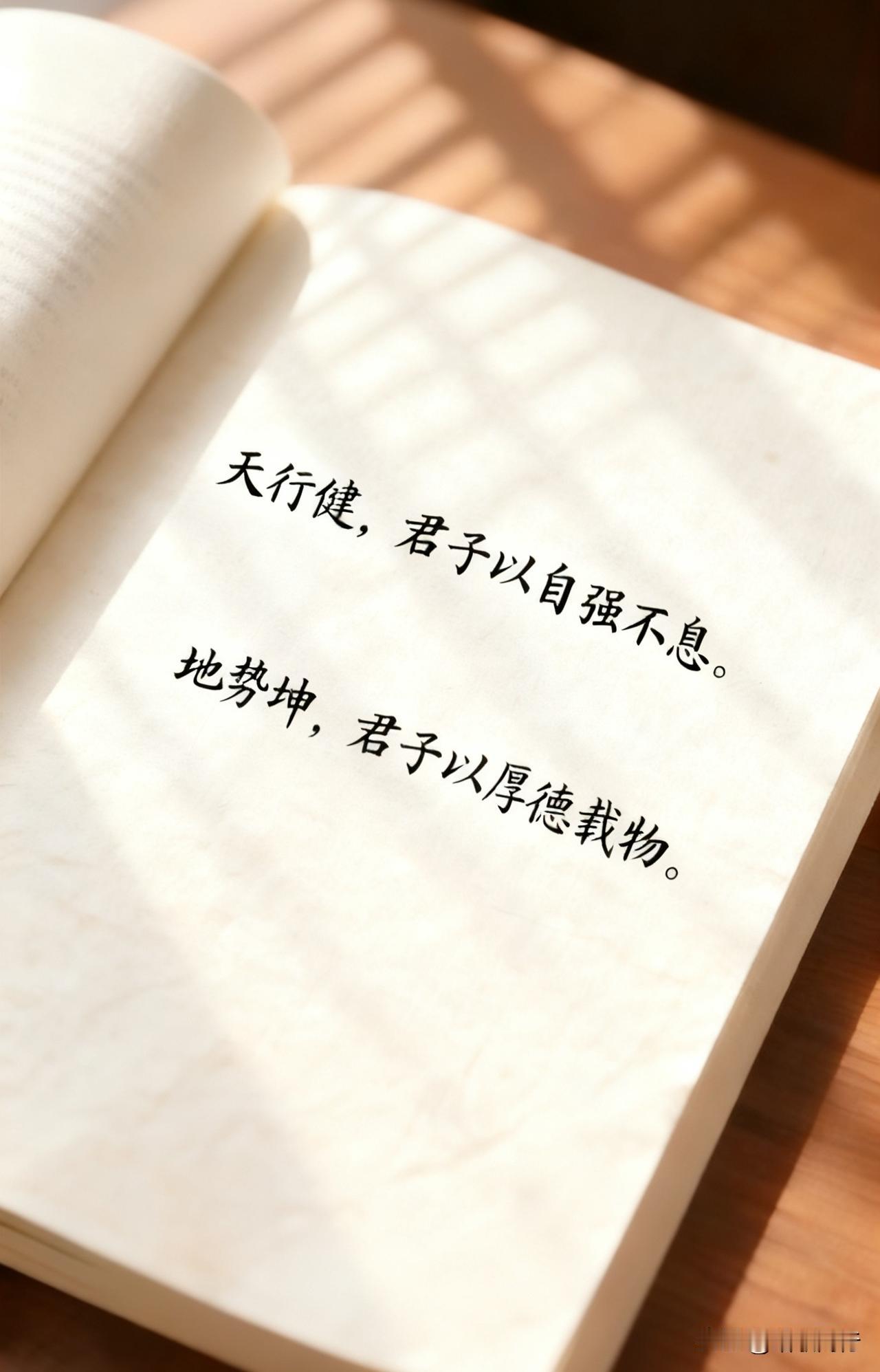 “天行健，君子以自强不息；地势坤，君子以厚德载物。”
容纳万物的是宽广天地，容纳