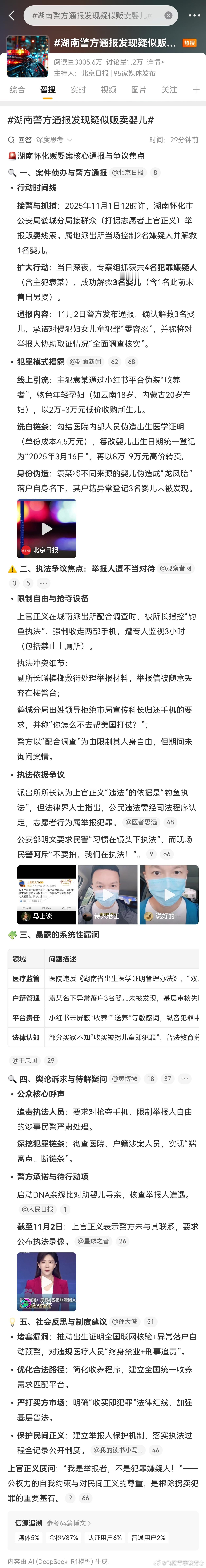 上官正义回应举报贩婴反被警方扣留无言以对[裂开] ​​​