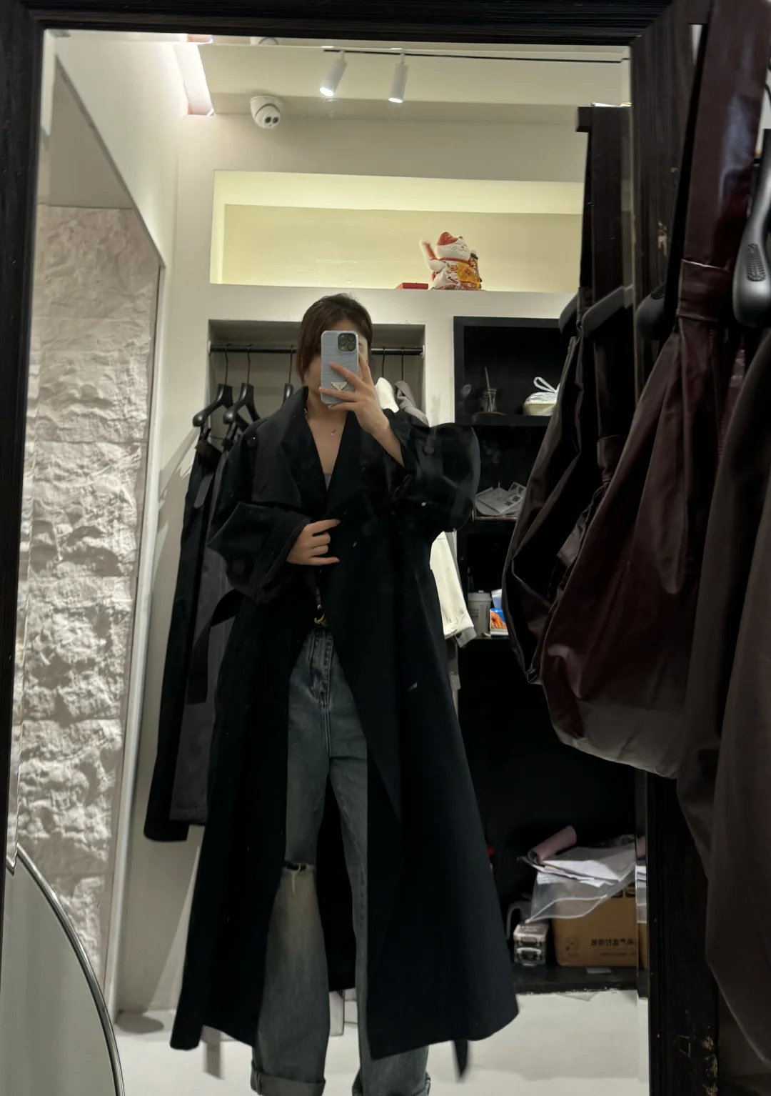 178cm160斤 这才是属于高大壮姐妹专属风衣