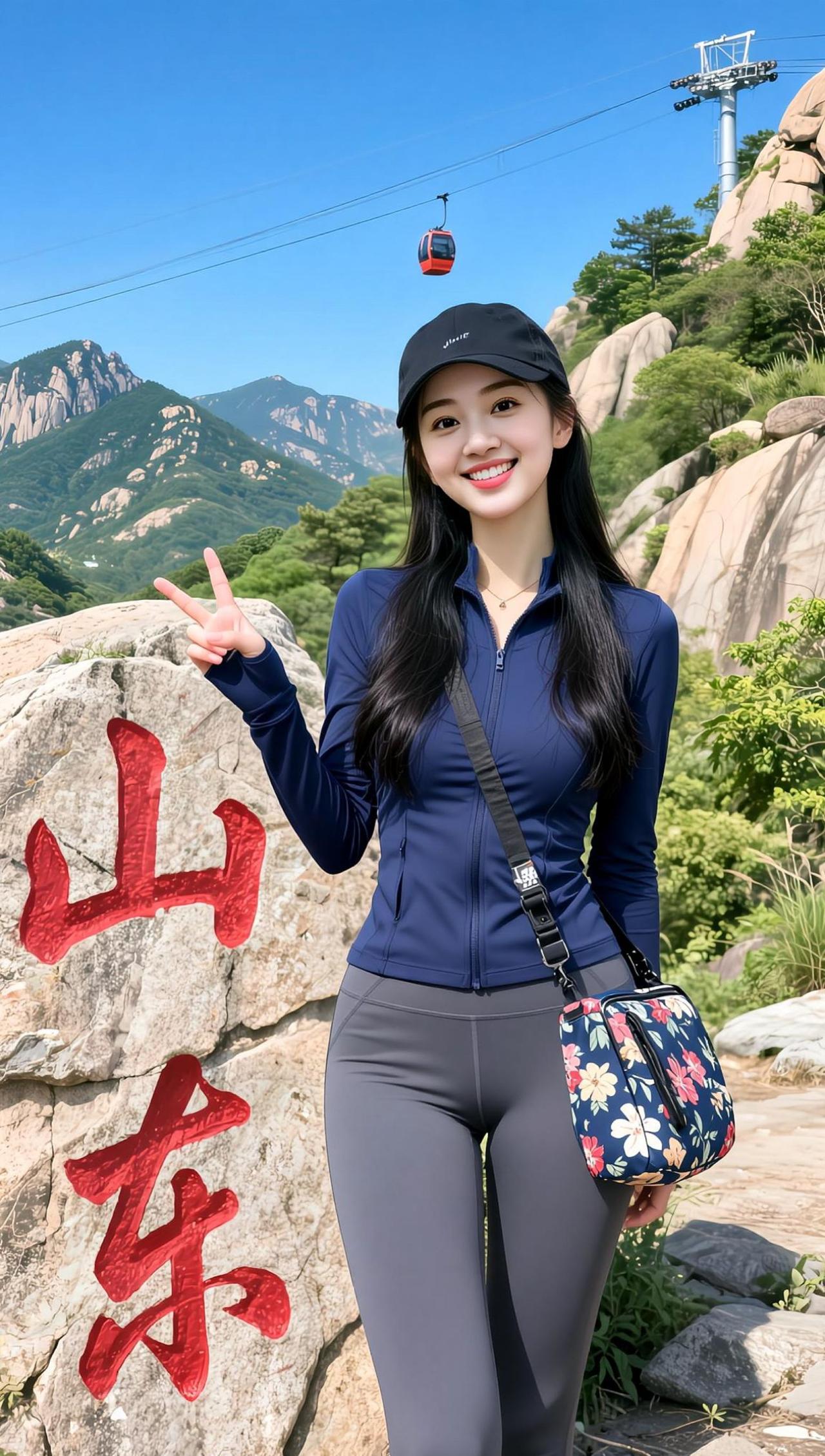 AI登山生活照 抖音ai创作