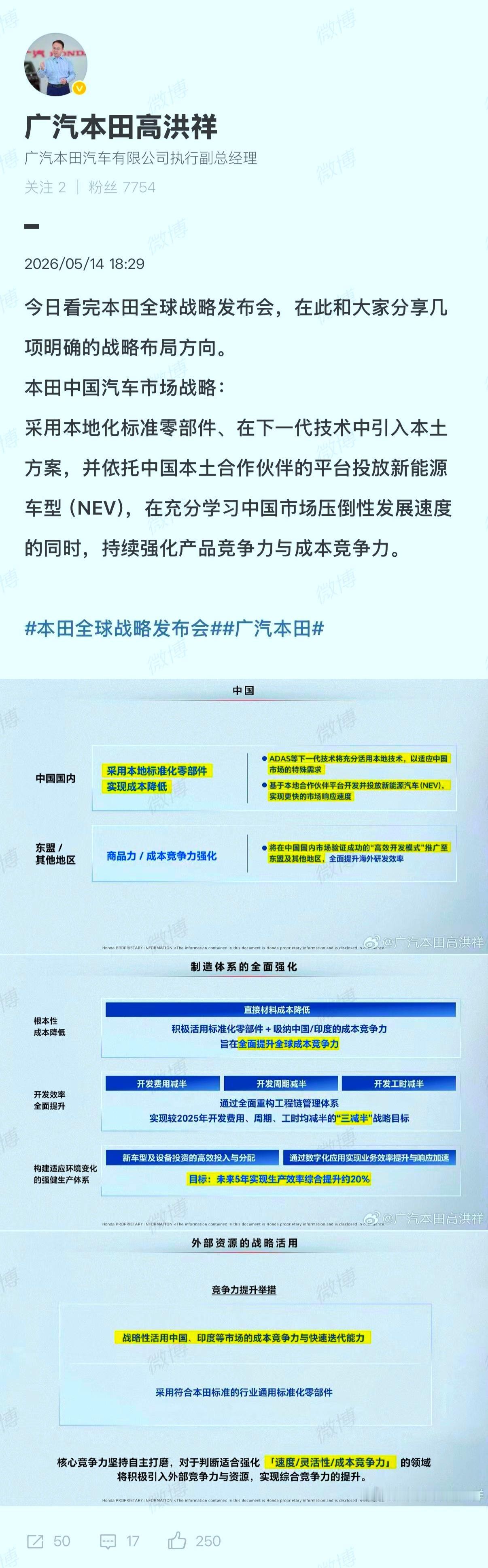 丰田，马自达，日产三家之后，日系的本田，开始真正的在华投华。