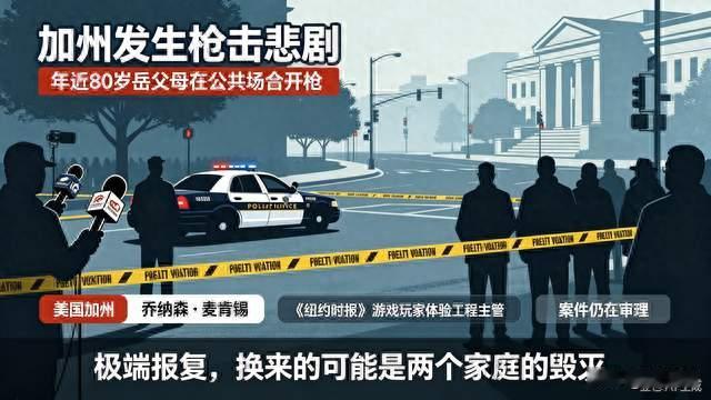 加州枪击案：岳父岳母当众枪杀女婿，引发热议