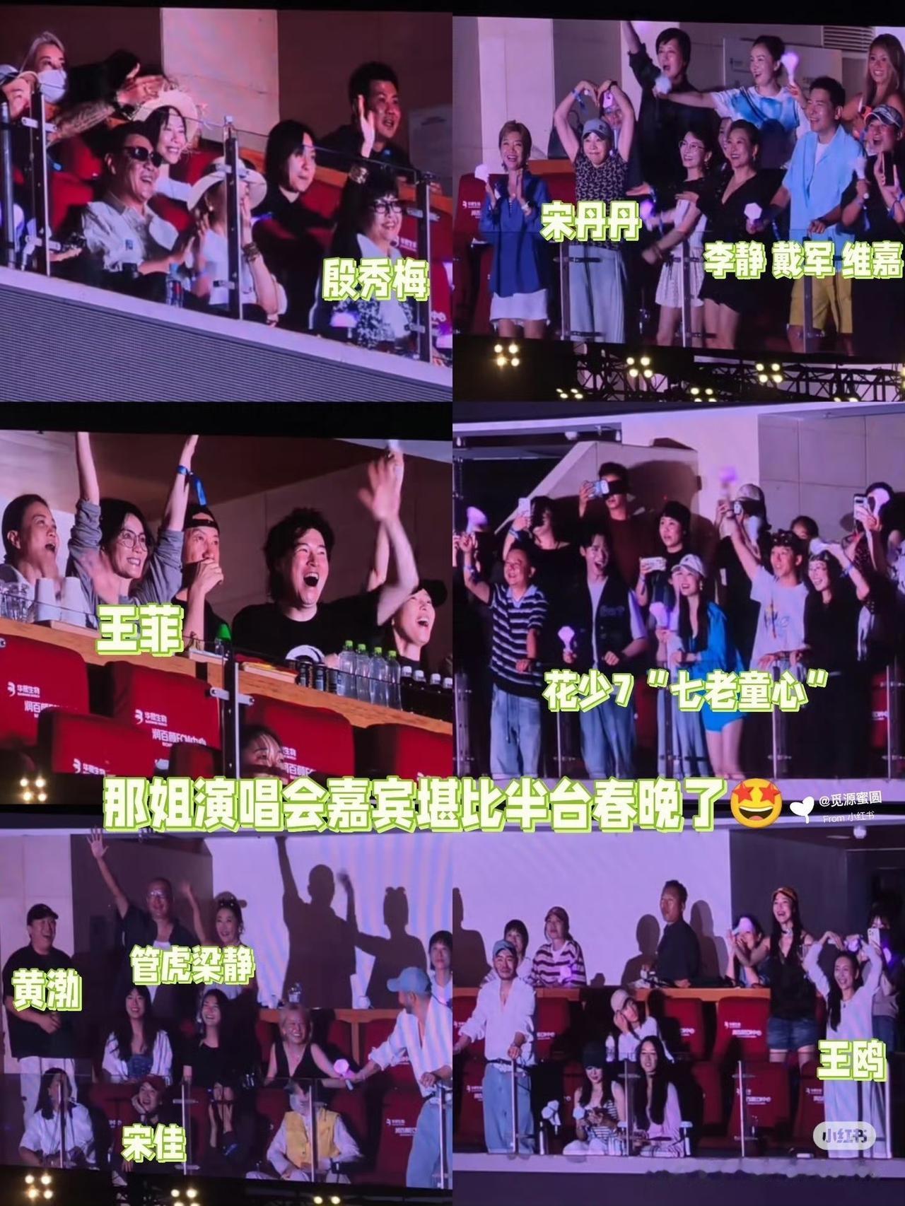 那英的演唱会嘉宾真的堪比春晚了，连王菲都出来支持了，不愧是天后，这个人脉太强了[