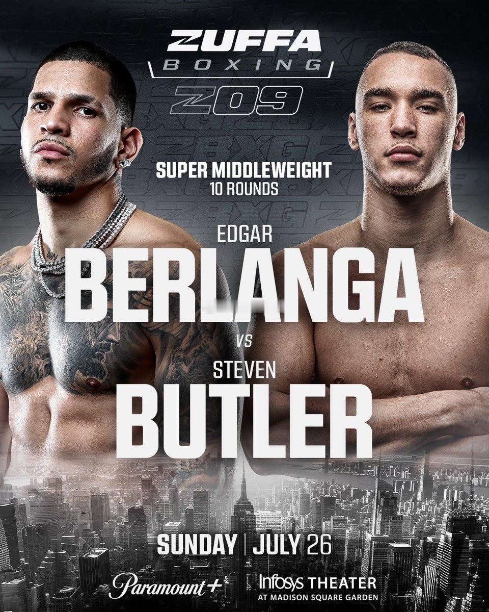 拳坛速递 比赛确认✅zuffa boxing 09 的阵容 不错啊。🥊 埃德加