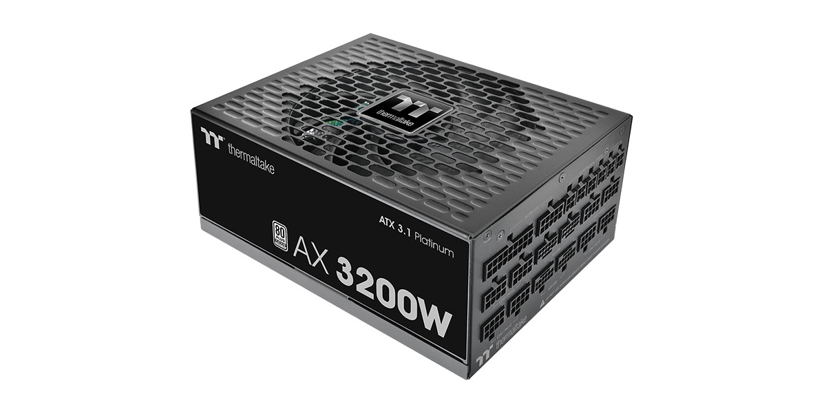 Thermaltake推出AX 3200W电源白金效率，配四个原生12V-2×6