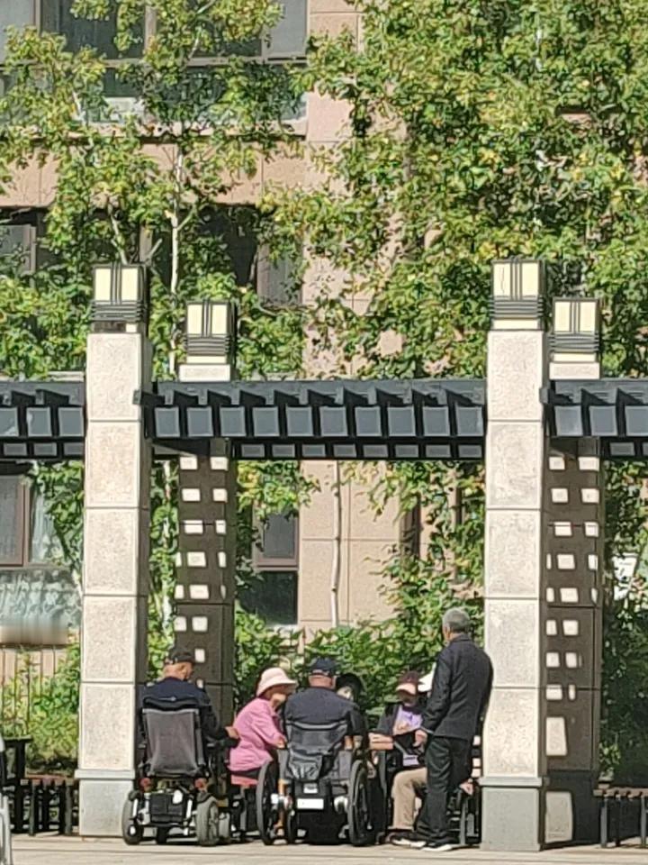 看这大妈大爷玩的好开心，锻炼大脑，省的再家躺着！