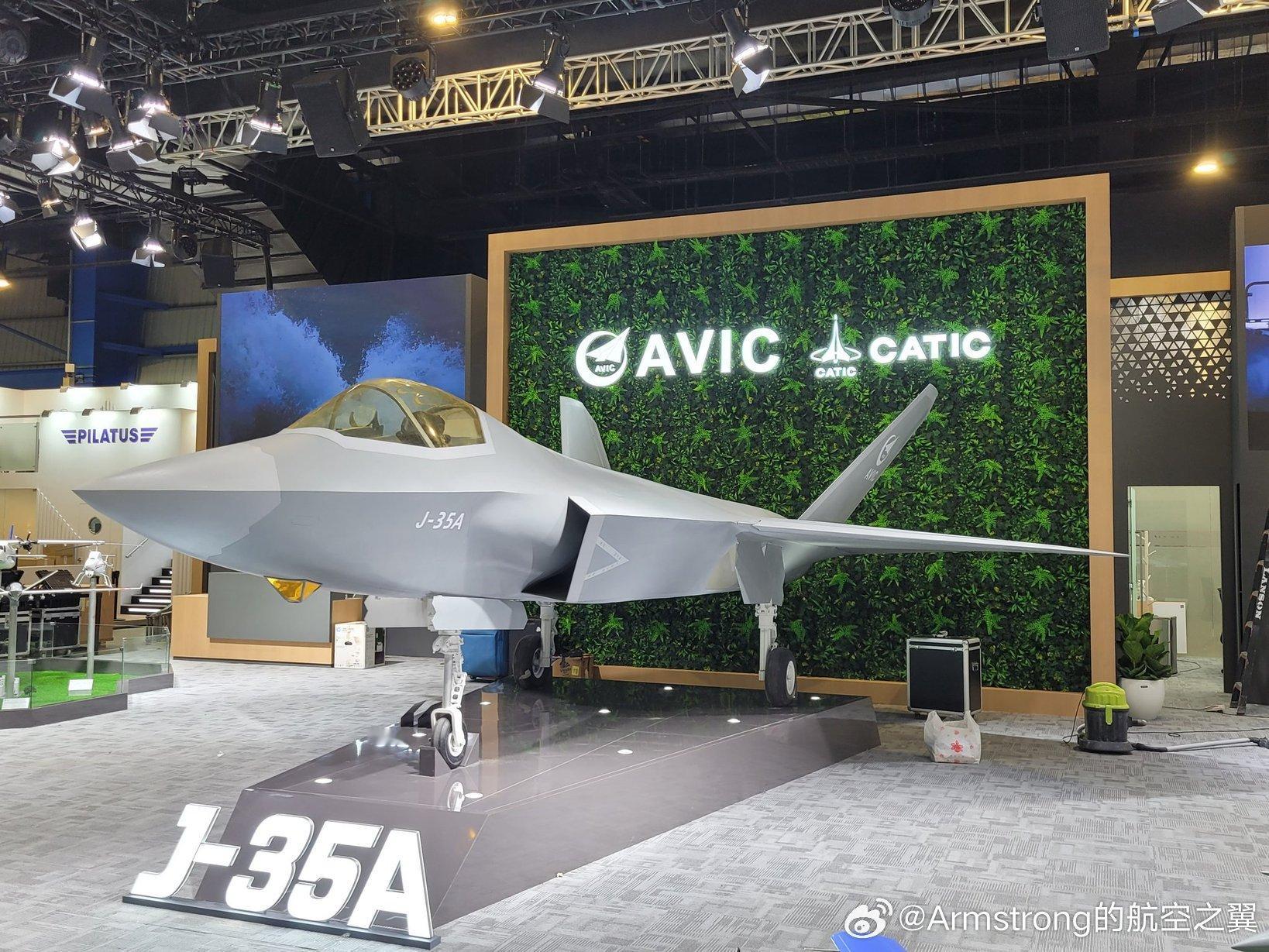 2026新加坡航展上的歼-35A模型 
