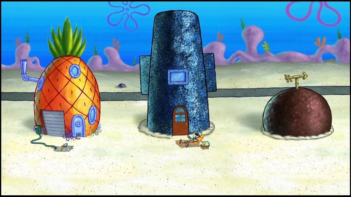 见过海绵宝宝派大星章鱼哥家的后面吗？ 