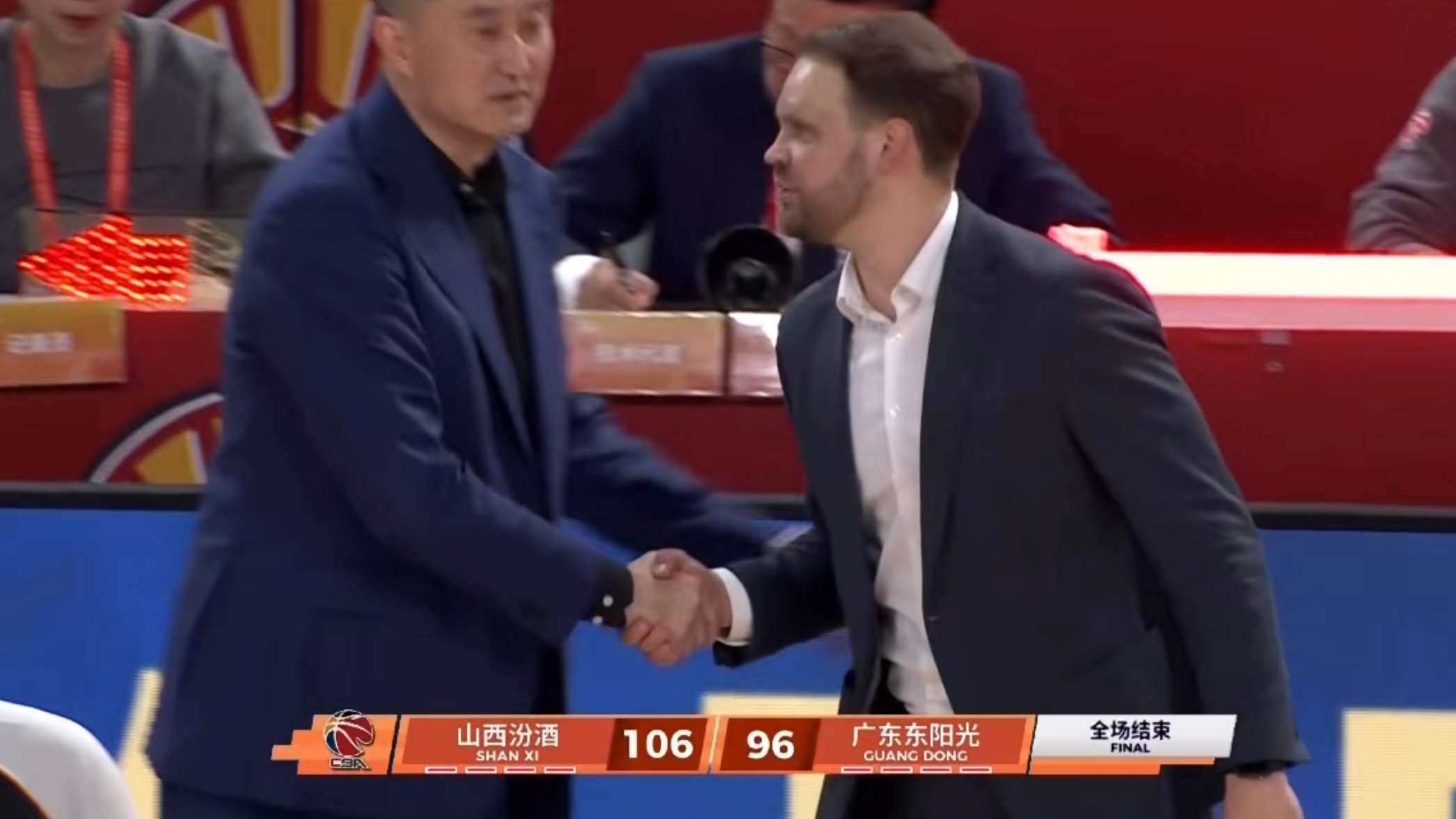 广东东阳光客场不敌山西汾酒，无缘常规赛前四。cba