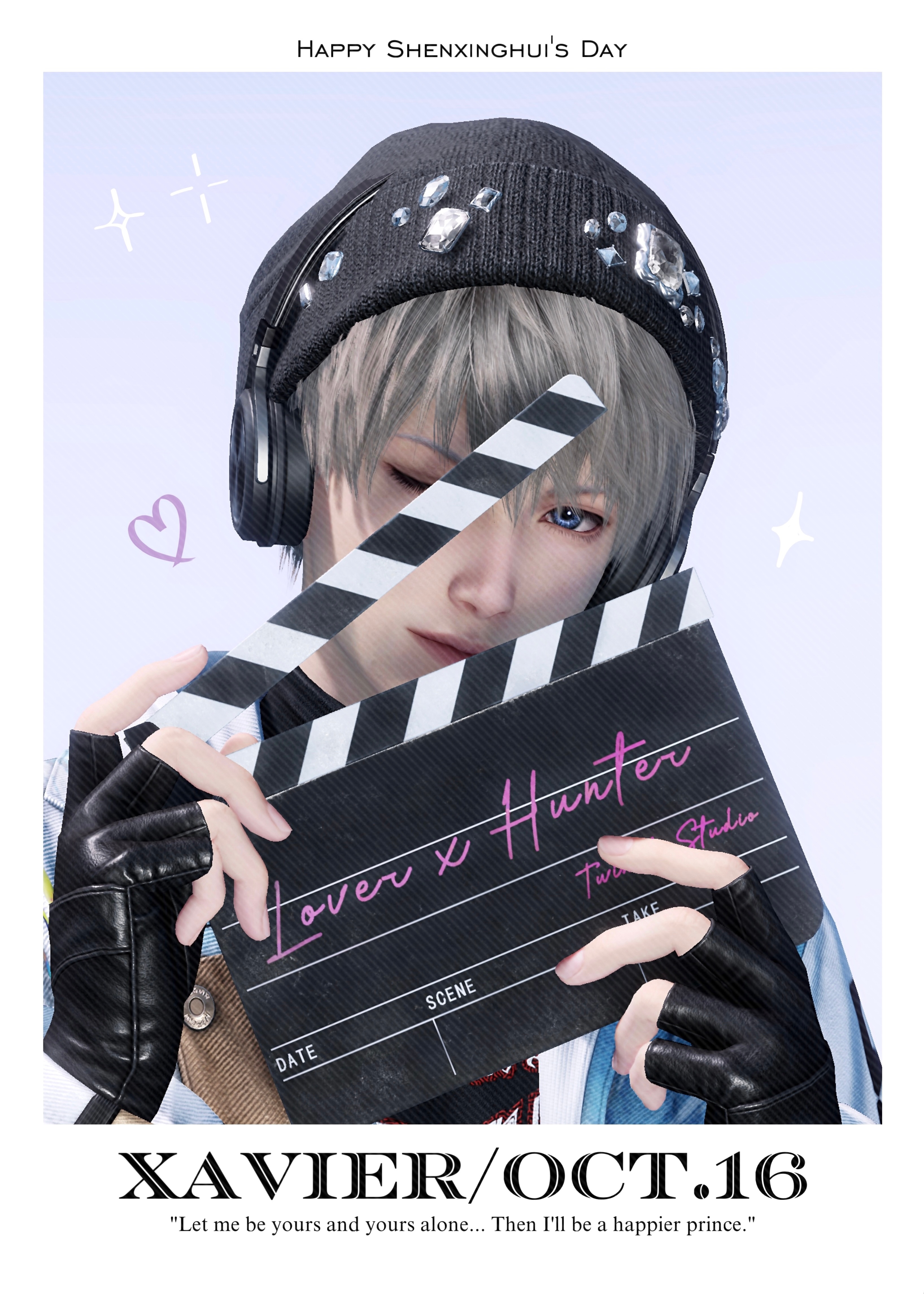 沈星回沈星回1016生日快乐 🐰💜🎂😚照例做一组生日拍立得啦～ ​​​