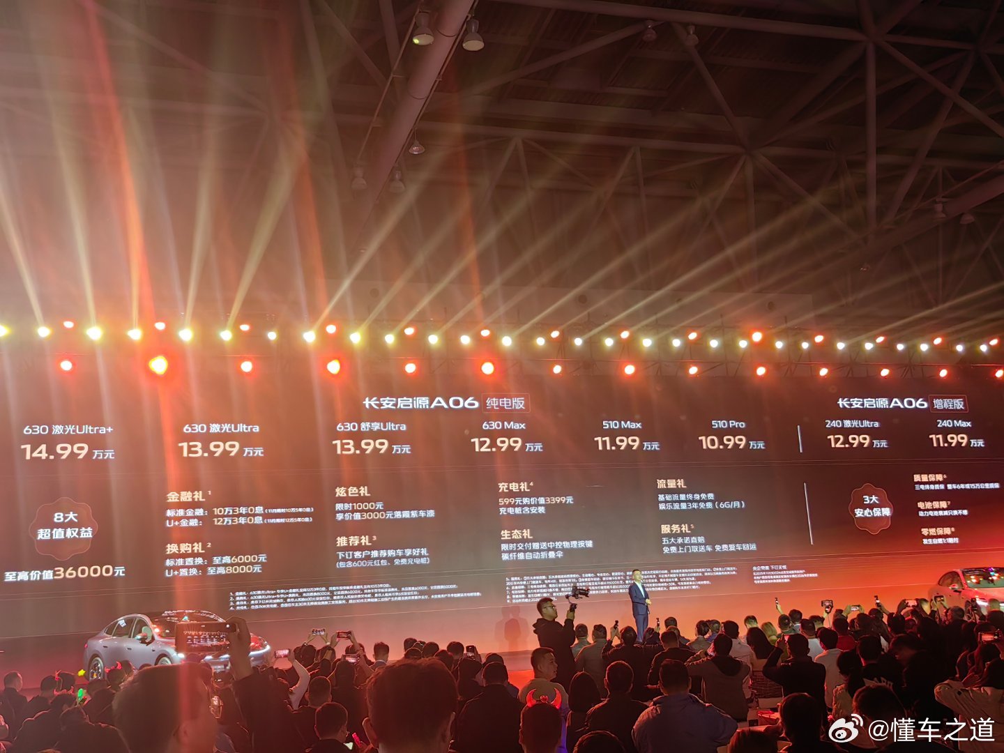 长安启源A06   官方指导价   10.99-14.99万元 ​​​