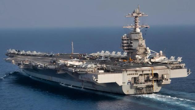 美国最大的核动力航母福特号已经彻底退出了中东战场，靠港希腊，据说要停14个月，这