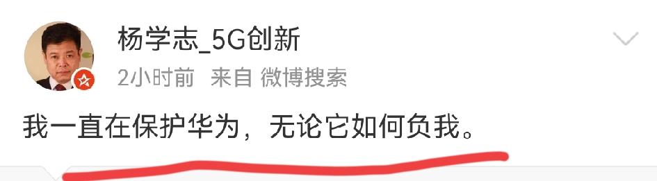 杨学志脸皮赛过城墙，一个靠长期碰瓷造谣给自己博关注度的人，竟然说他在保护华为？华
