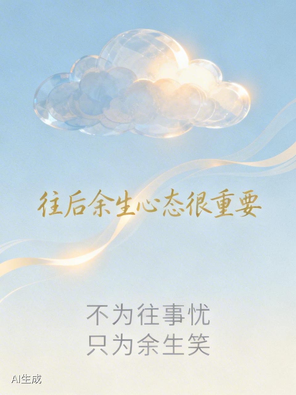 友友说的太好了，
往后余生心态很重要。 
愿往后余生，
心态从容，
不为往事忧