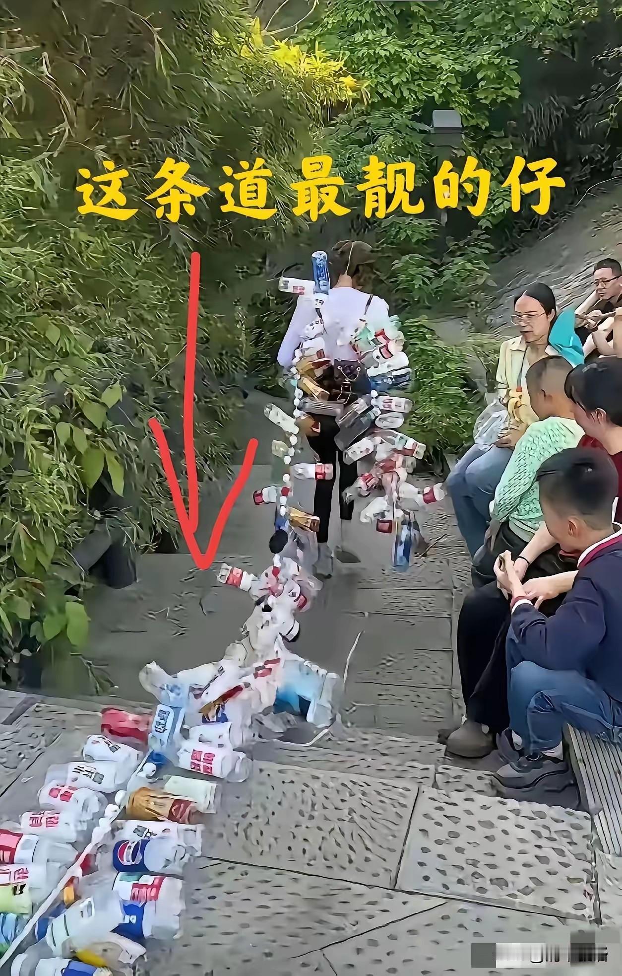 近日，一位爬山女孩下山的视频火了。视频里，90后女孩陈晨身着普通冲锋衣，手拉着串