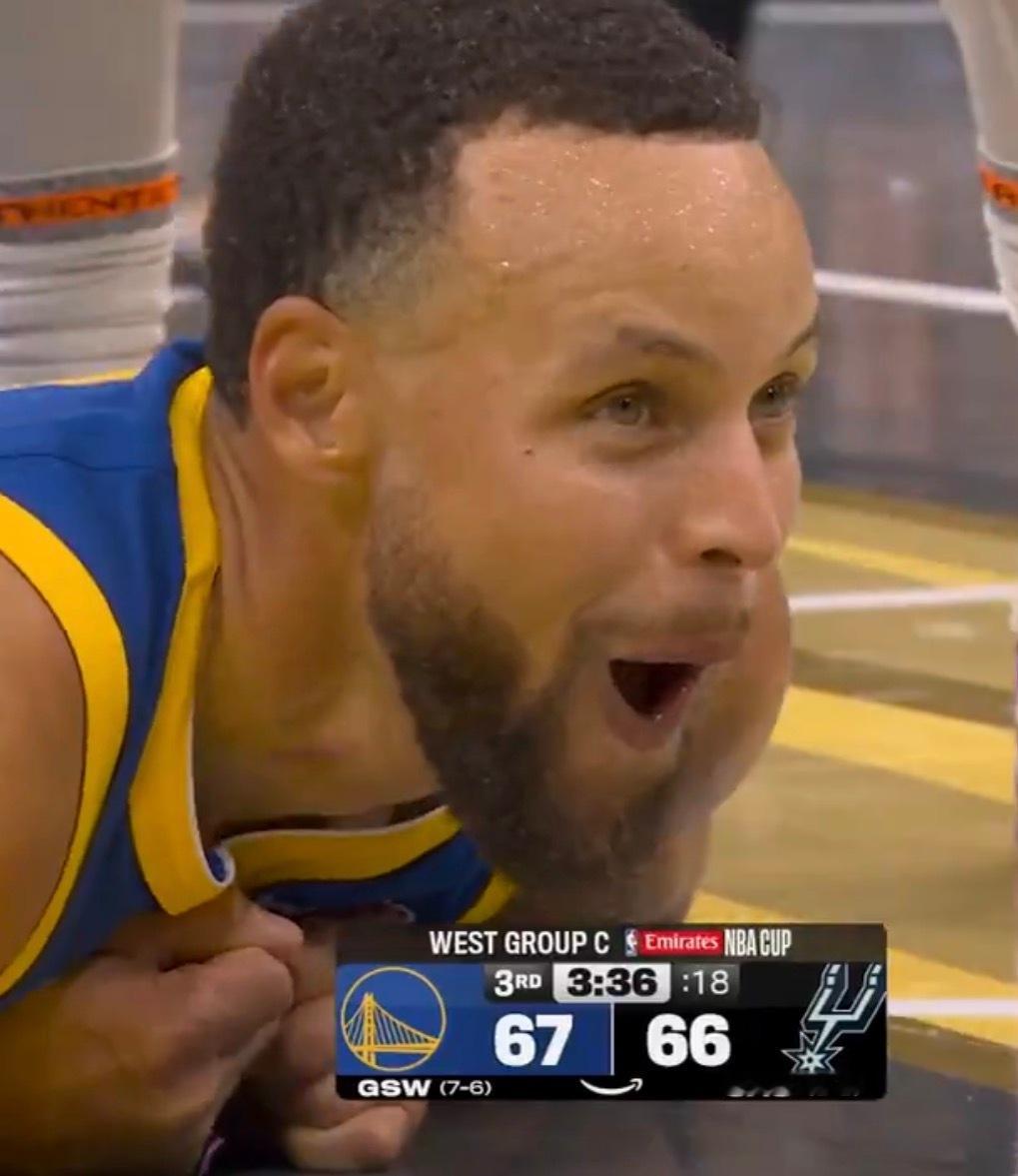 勇士连胜马刺，库里连续两场轰出95分。46分5篮板5助攻49分4篮板2助攻最后库