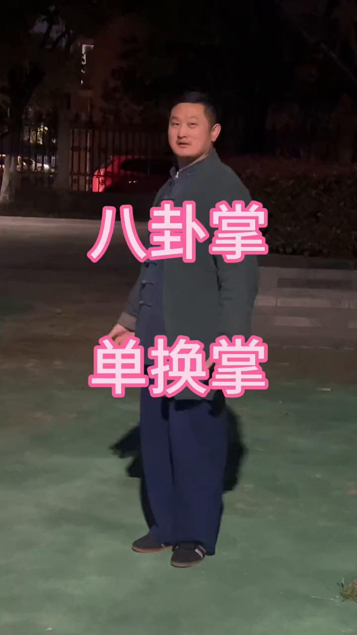 八卦掌单换掌。
姜其童老师。