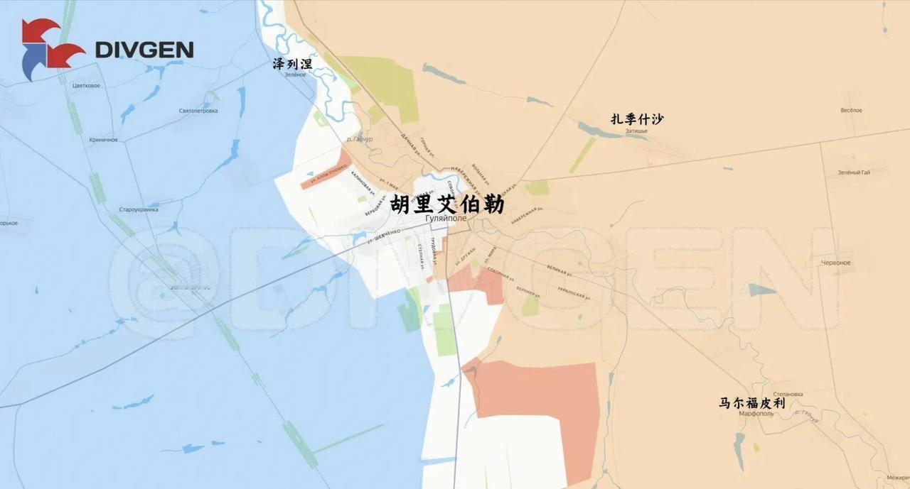 俄军东部集群在古利艾波列（胡里艾伯勒）南边啃了一片，在市区略有推进。
乌军总司令