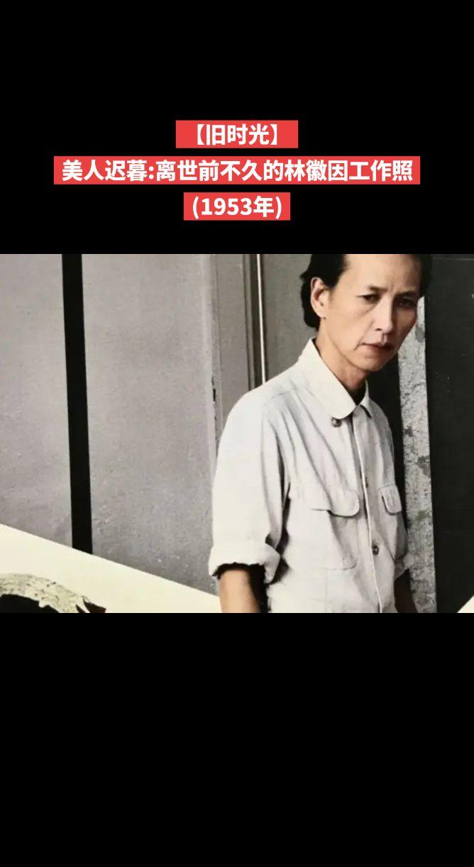 【旧时光】美人迟暮:离世前不久的林徽因工作照
(1953年)