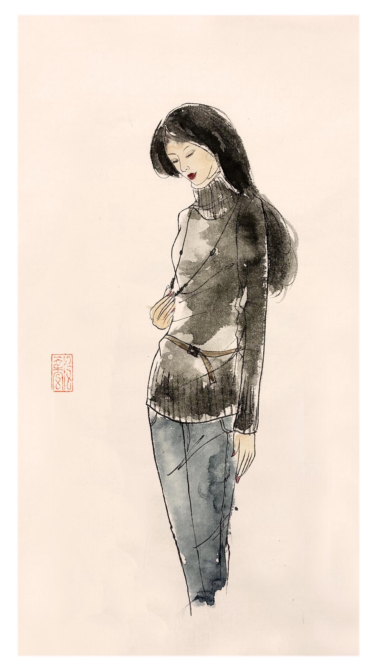 写意人物画 水墨人物 当代人物画