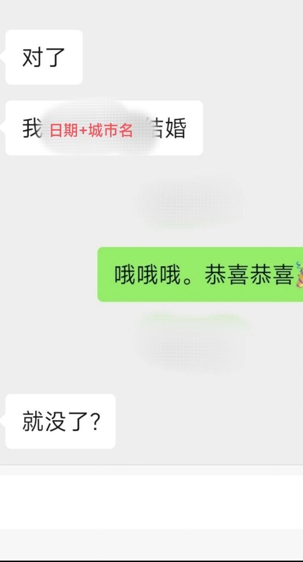 不怎么联系的高中好友突然说结婚该怎么回呀 ​​​