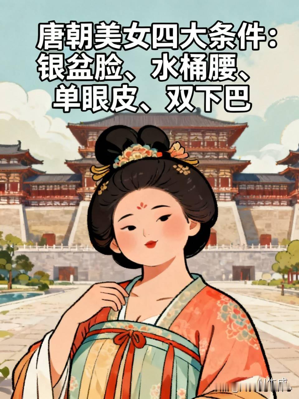 我要穿越回到唐朝，因为我看了一个视频，西安的导游小妹妹说的唐朝美女四个条件，我居