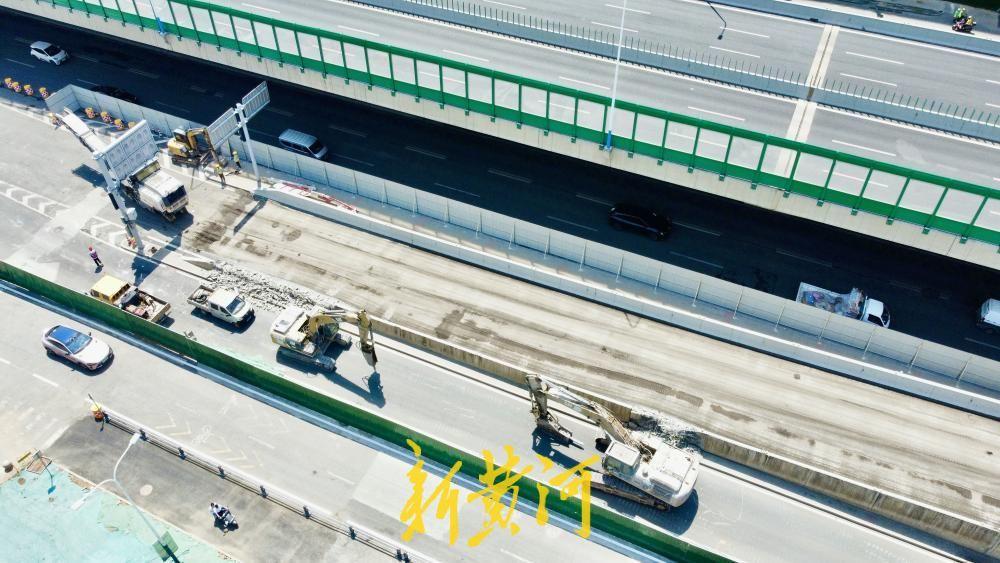 济南工业北路快速路上桥匝道封闭，老路口“让位”新枢纽！5月12日，记者在济南凤凰