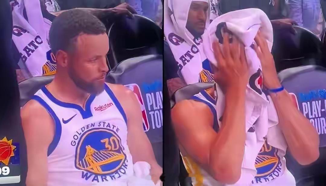 nba 伟大时代终结！勇士无缘季后赛后 库里场边掩面尽显失落太阳淘汰勇士 北京时