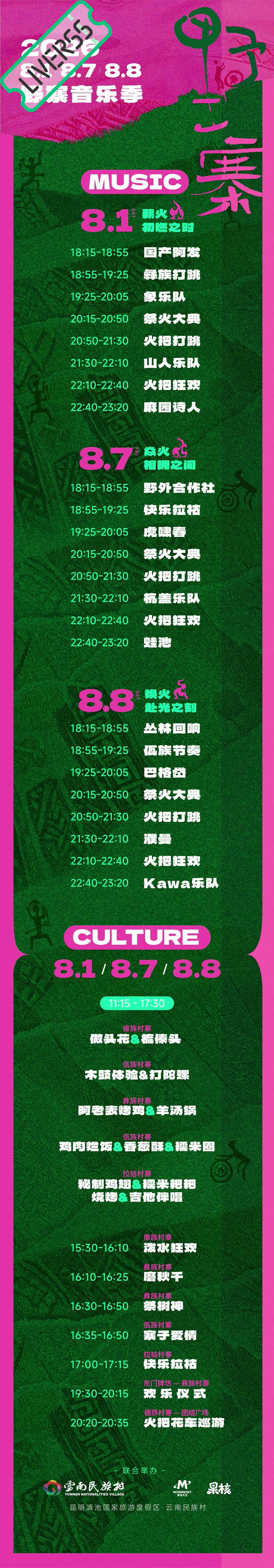 RSS音乐节播报 💚野寨音乐季💚主辦։ 20‎26.08.01/07-08地