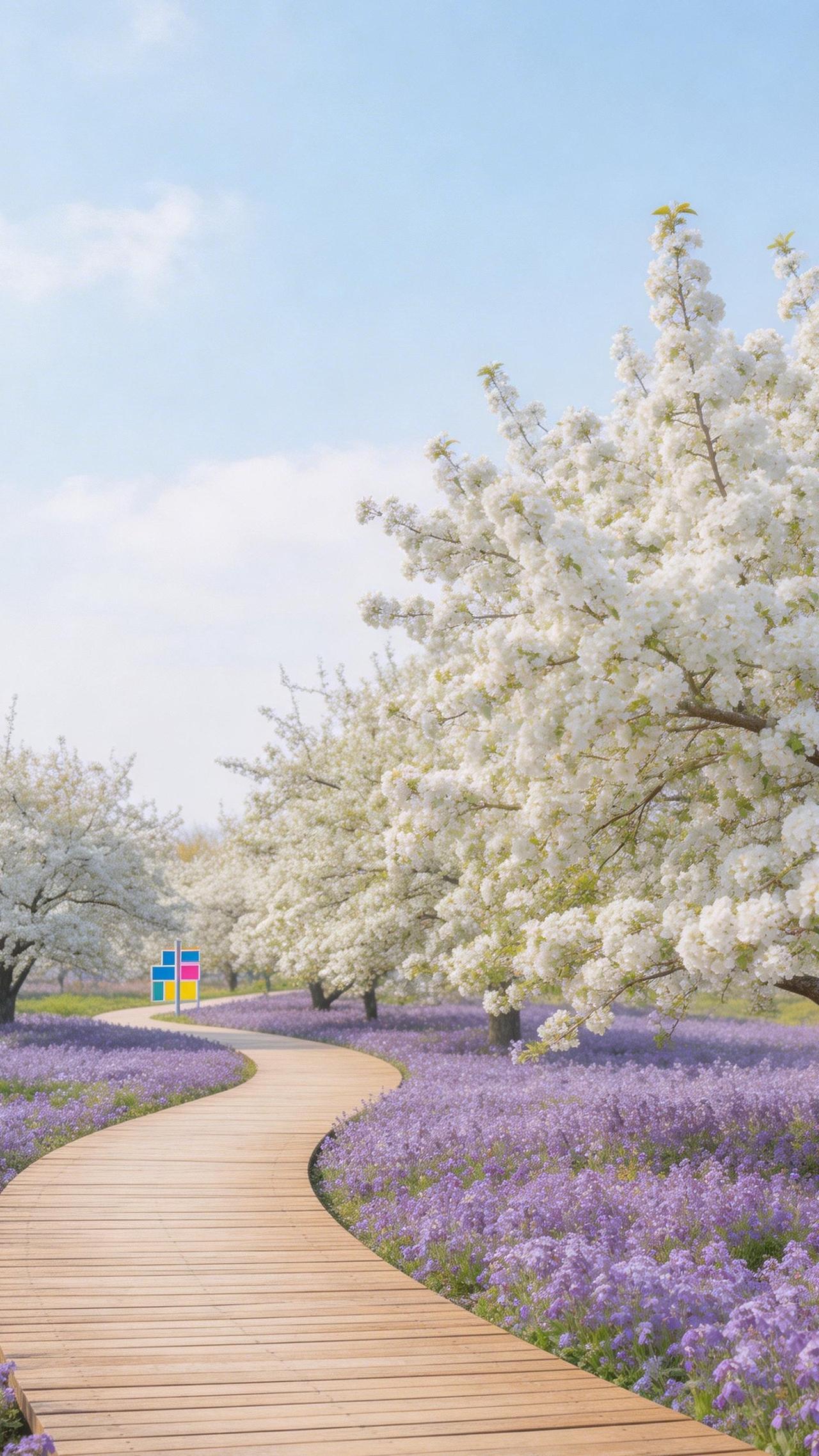 这里的春天每分钟都在过期，必须出门走走！

去拥抱带着草木香气的风，去追赶橘粉色