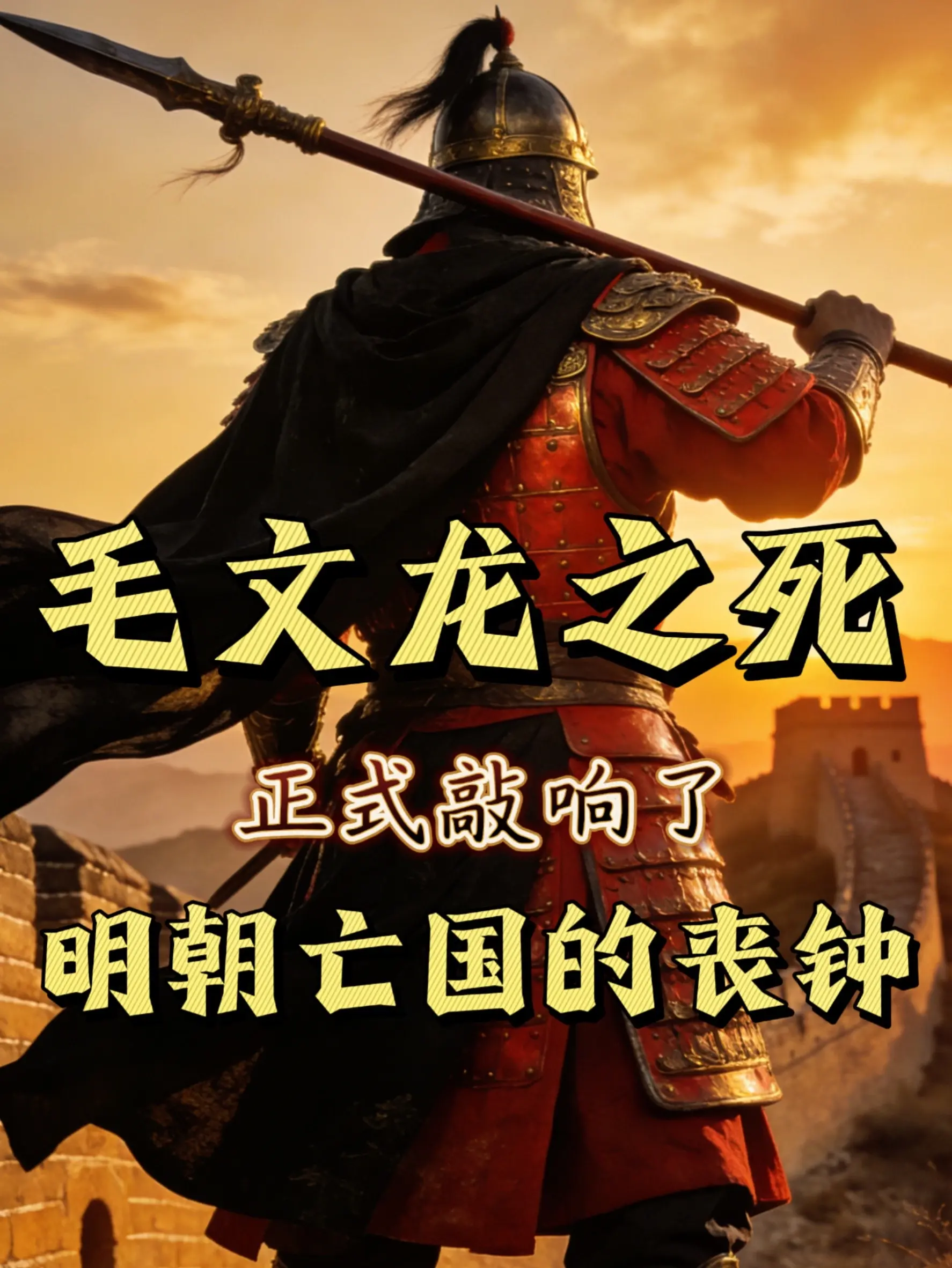 杀毛文龙，是明朝灭亡的第一块多米诺骨牌。，是大明最致命的一次自毁长城。...