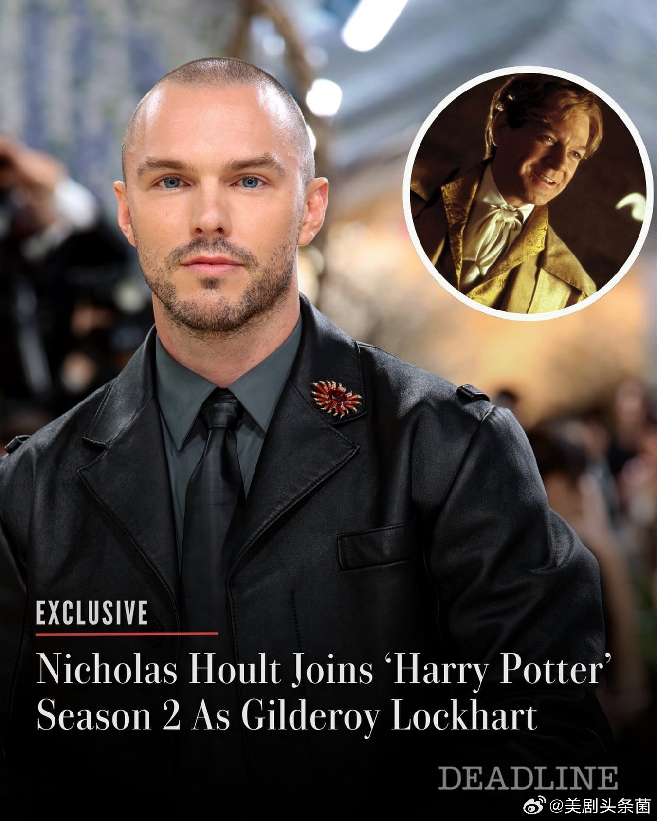 Nicholas Hoult加盟《哈利波特》剧集第二季，饰演吉德罗·洛哈特教授。